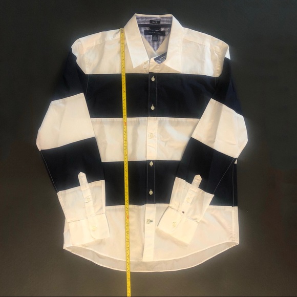 Tommy Hilfiger Slim Fit Striped Button Down - Picture 3 of 8